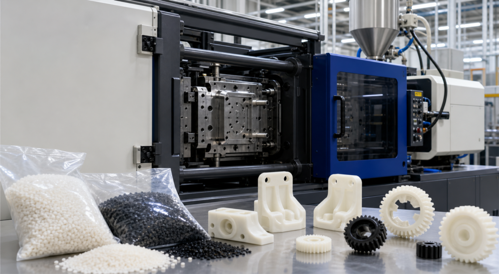 PA6およびPA66のプラスチック部品をオーダーメイドで製造するナイロン射出成形機