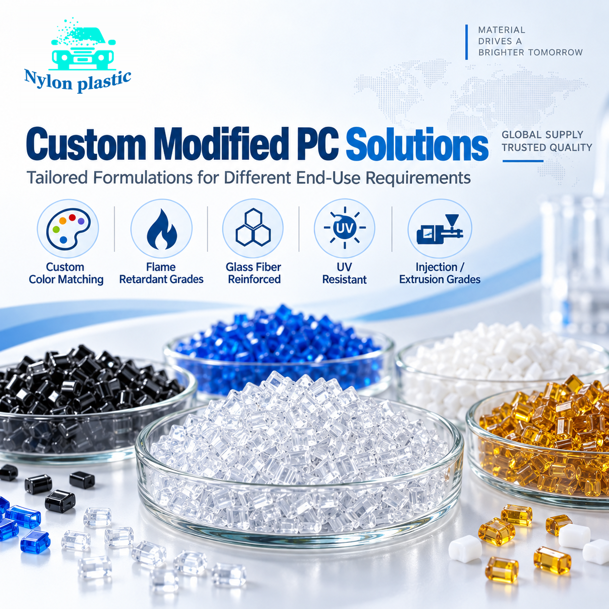 PC material 4 — Nylon Plastic PC compound selection options — Nylon Plastic